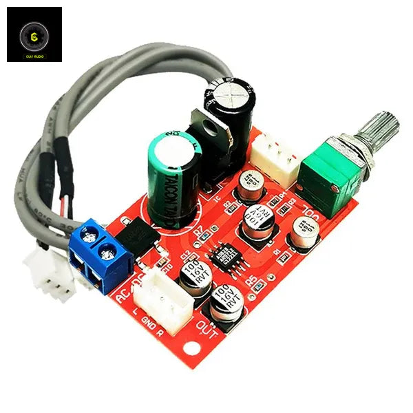 CA-Audios AD828 Op Amp Preamplifier Board Single Power Supply Power Amplifier Preamplifier Board With Potentiometer_with_logo CULT AUDIO
