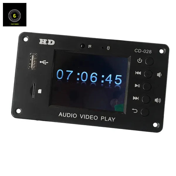 CA MP3 Decoder Bluetooth 5.0 Stereo Audio Receiver HD Video Player FLAC WAV APE Decoding FM Radio USB TF For Car Amplifier CULT AUDIO