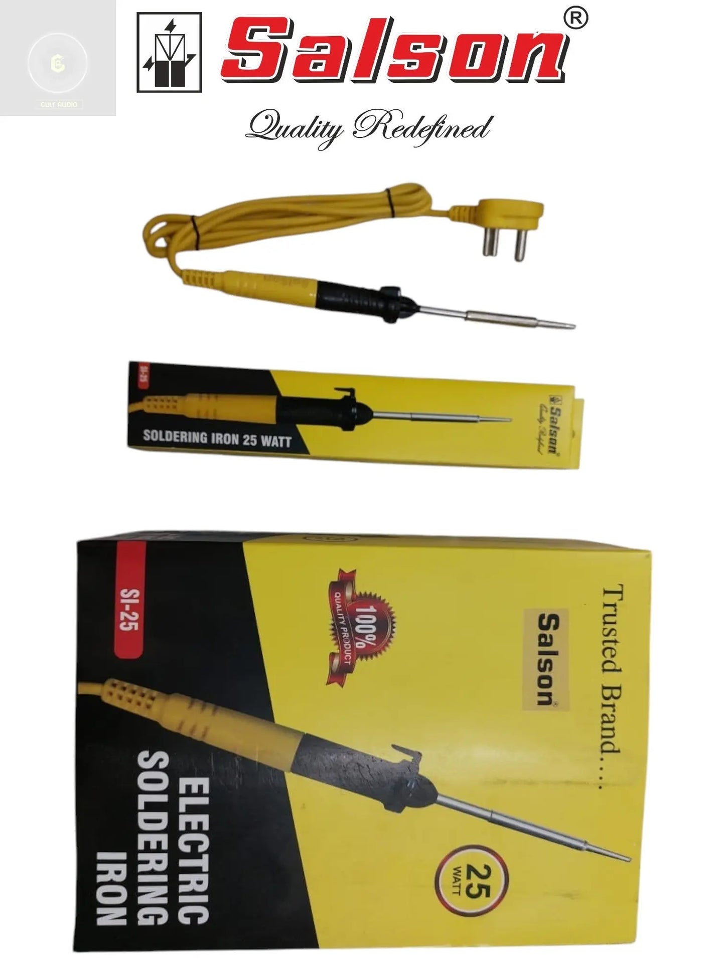 SALSON 25 WATT/230 VOLTS SOLDERING IRON. CULT AUDIO