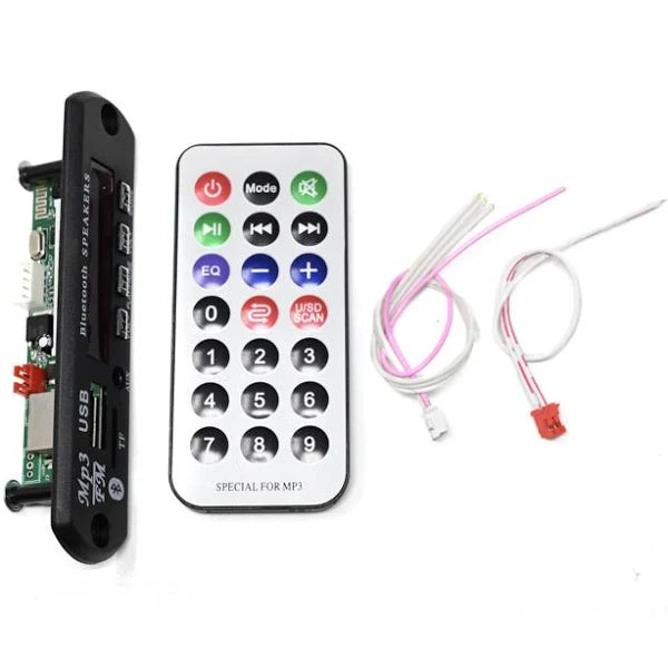 CA-Bluetooth MP3 Decoding Board Module with inbuilt SD Card Slot USB FM and Remote Control CULT AUDIO