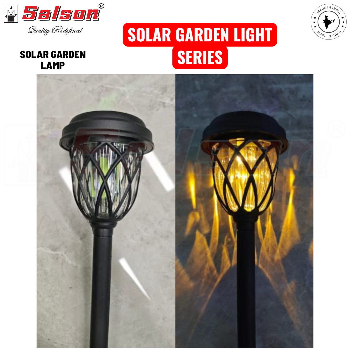 SE - SOLAR POWERED GARDEN SHORT HIGHT PALL LAMP CULT AUDIO