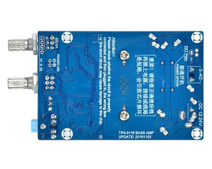 CA TPA3116 DC 12-24v 100W Subwoofer Amplifier Board Support Bass Output Digital Small Power Amplifier Board CULT AUDIO