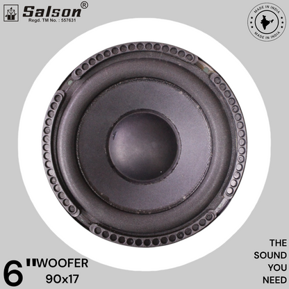 6 INCH WOOFER 90x17 BLACK PLAIN. CULT AUDIO