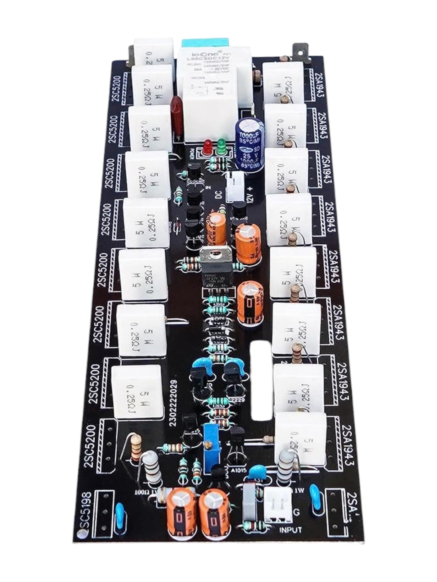 CA-800W RMS Mono Amplifier Board Using 2SC5200 + 2SA1943 With Speaker Protection (Driver Section) CULT AUDIO