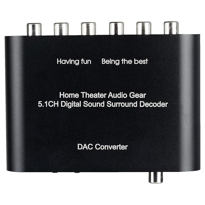 ANALOG 5.1 CH STEREO AC3 HD AUDIO  CONVERTER OPTICAL SPDIF COAXIAL AUX CULT AUDIO