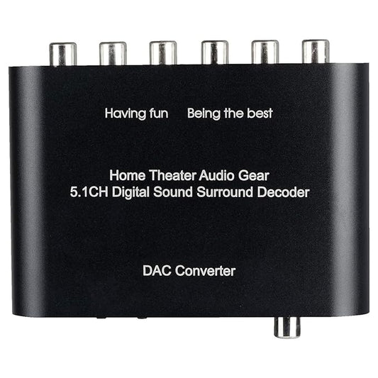 ANALOG 5.1 CH STEREO AC3 HD AUDIO  CONVERTER OPTICAL SPDIF COAXIAL AUX CULT AUDIO