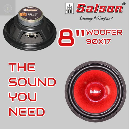 8 INCH WOOFER 90x17 RED CULT AUDIO