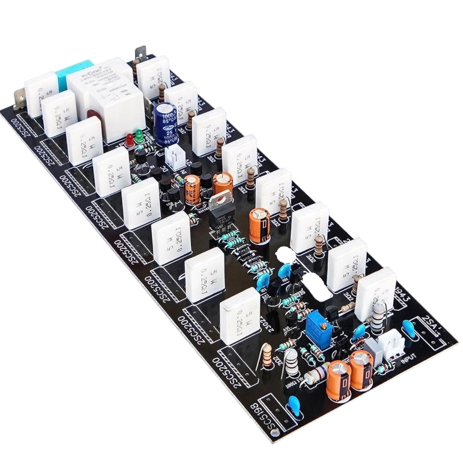 CA-800W RMS Mono Amplifier Board Using 2SC5200 + 2SA1943 With Speaker Protection (Driver Section) CULT AUDIO