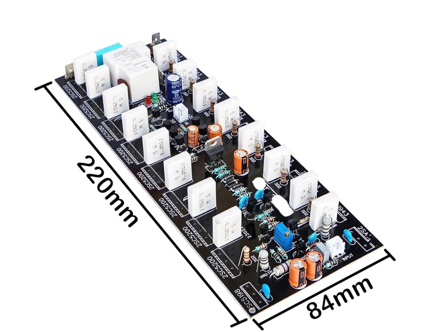CA-800W RMS Mono Amplifier Board Using 2SC5200 + 2SA1943 With Speaker Protection (Driver Section) CULT AUDIO
