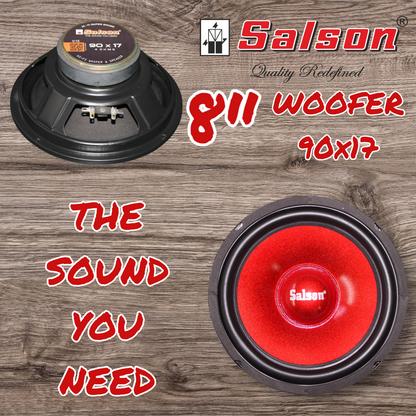 8 INCH WOOFER 90x17 RED CULT AUDIO