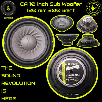 CA - 10 INCH SUB WOOFER 120mm 300 WATT. CULT AUDIO