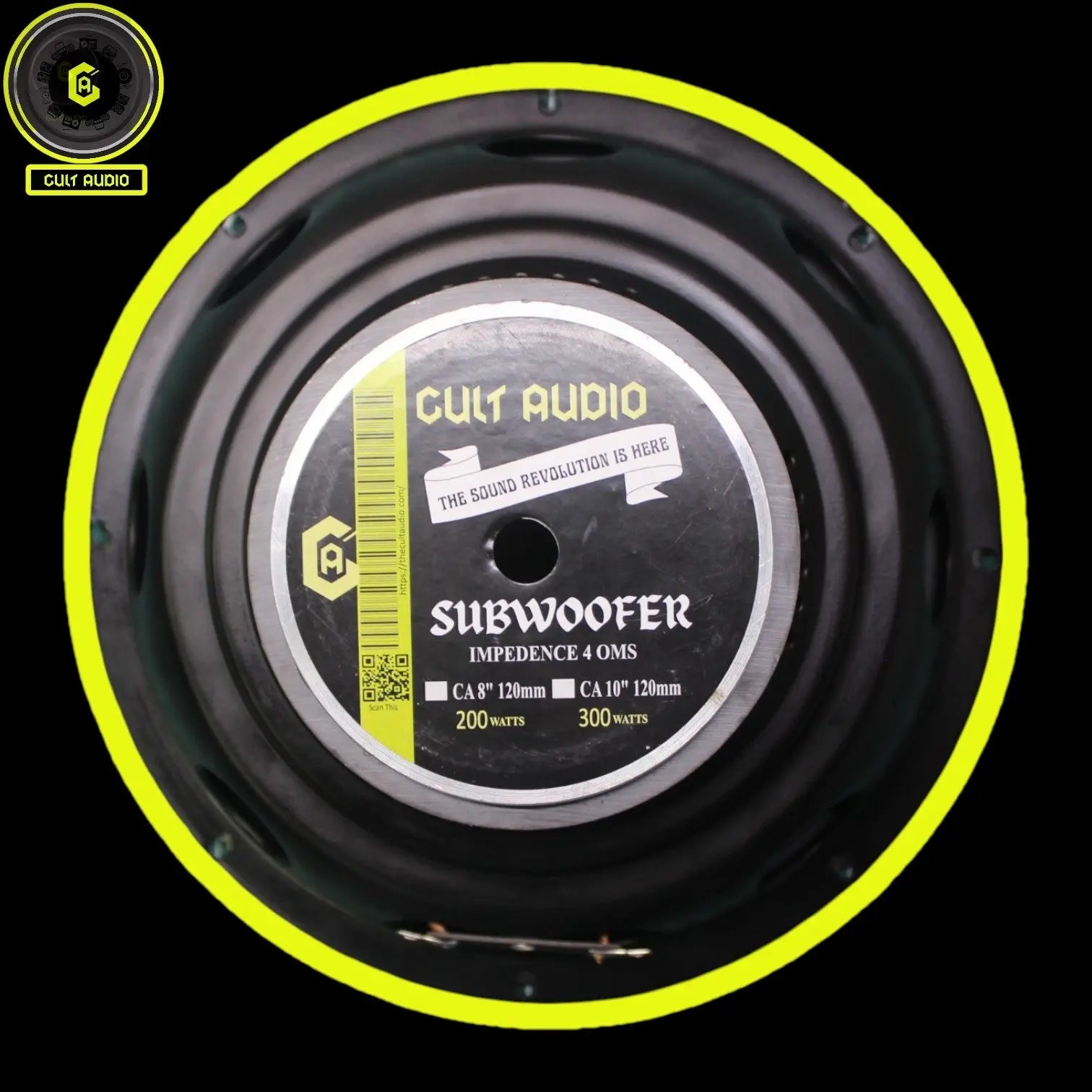 CA - 10 INCH SUB WOOFER 120mm 300 WATT. CULT AUDIO