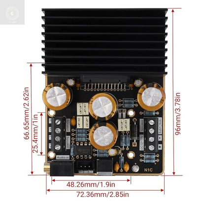 CA Class AB Amplifier, 2.1 Channel 80W+80W Stereo And120W Pure Bass 9-18V 4 Audio Amplifier Board CULT AUDIO
