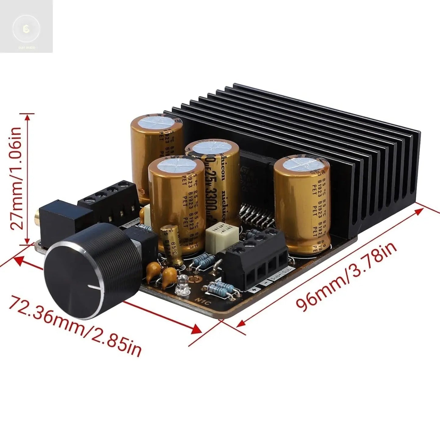 CA Class AB Amplifier, 2.1 Channel 80W+80W Stereo And120W Pure Bass 9-18V 4 Audio Amplifier Board CULT AUDIO