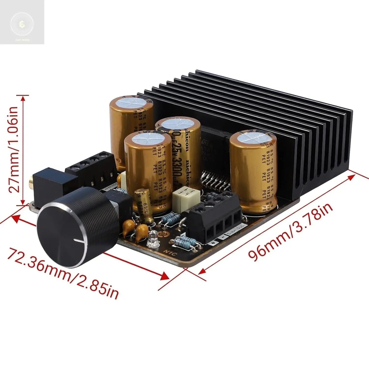 CA Class AB Amplifier, 2.1 Channel 80W+80W Stereo And120W Pure Bass 9-18V 4 Audio Amplifier Board CULT AUDIO
