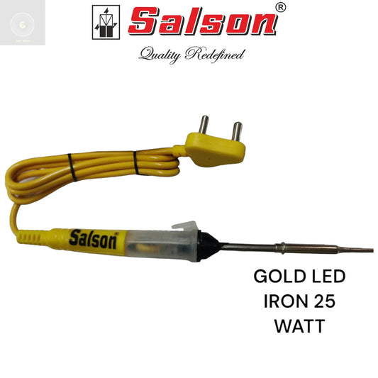 GOLD LED 25 WATT SOLDERING IRON 25Watt LED Soldering Iron for Precision Electronics Work | Soldering Machine for Home, Industrial & Electronics Workshop Reparing with Fast Heating & Heat Resistant Handle (25W LED) CULT AUDIO