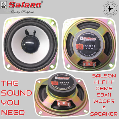 SE - HI-FI 4 OHMS 53x11 WOOFER & SPEAKER. CULT AUDIO