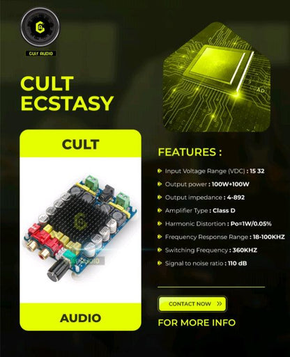 XH-M510 TDA7498 DC14-32V High Power Digital Power Amplifier Board - CULT AUDIO