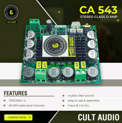 Gold-A543 TPA3116D2 543 Dual Channel Stereo Digital Audio Power Amplifier Board My Store