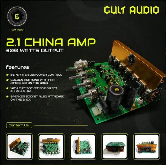 2.1 CHINA AMP 300 WATTS OUTPUT - CULT AUDIO