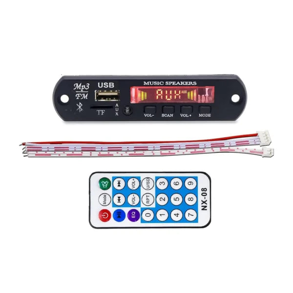 CA-Bluetooth MP3 Decoding Board Module with inbuilt SD Card Slot – USB – FM – and Remote Control. CULT AUDIO