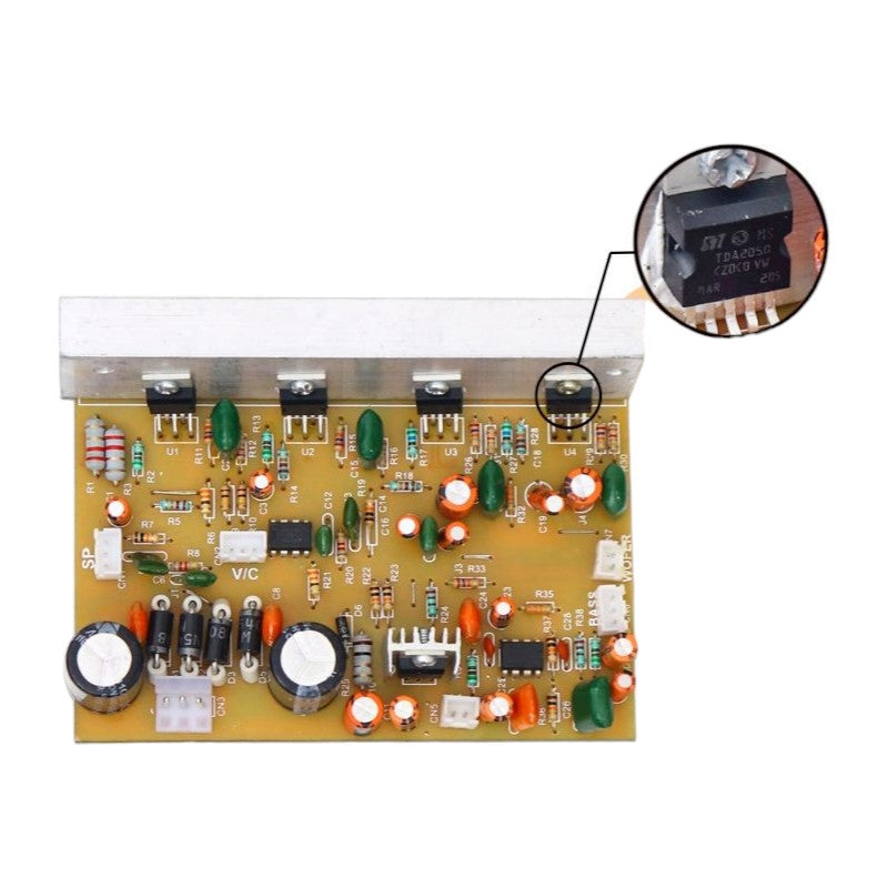 CA TDA2050 4 TR 4.1 Home theater audio amplifier circuit board. CULT AUDIO