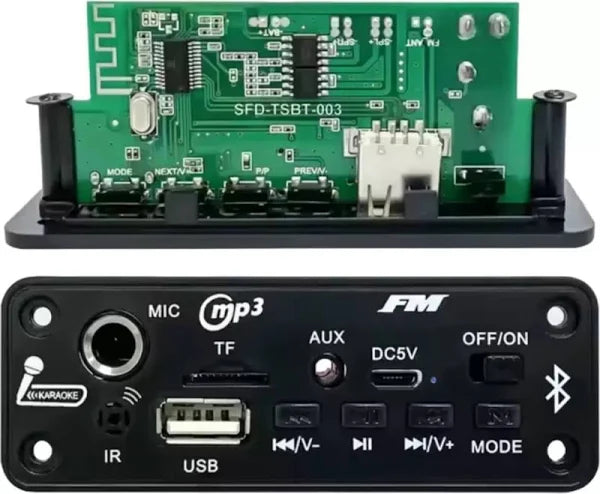 CA-BT MODULE WITH MIC SLOT, TWO 5 WATT SPEAKER, SD CARD,1PCS 2000MH BATTERY FM Transmitter Electronic Hobby Kit CULT AUDIO