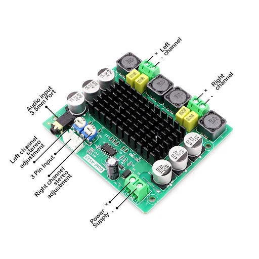 Gold-A543 TPA3116D2 543 Dual Channel Stereo Digital Audio Power Amplifier Board My Store
