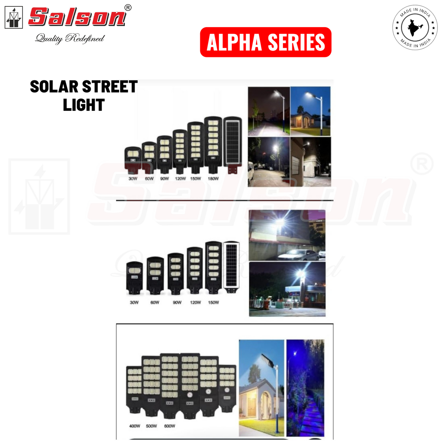 SE - ALPHA-2,3 AND ALPHA-4 SOLAR POWERED STREET LIGHT CULT AUDIO