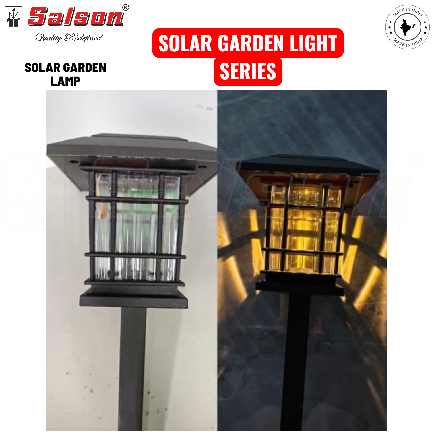 SE - SOLAR POWERD GARDEN SHORT PALL LAMP CULT AUDIO