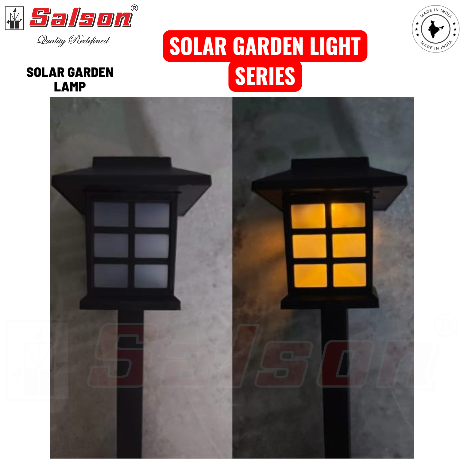 SE - SOLAR POWERED GARDEN SHORT HIGHT PALL LAMP CULT AUDIO