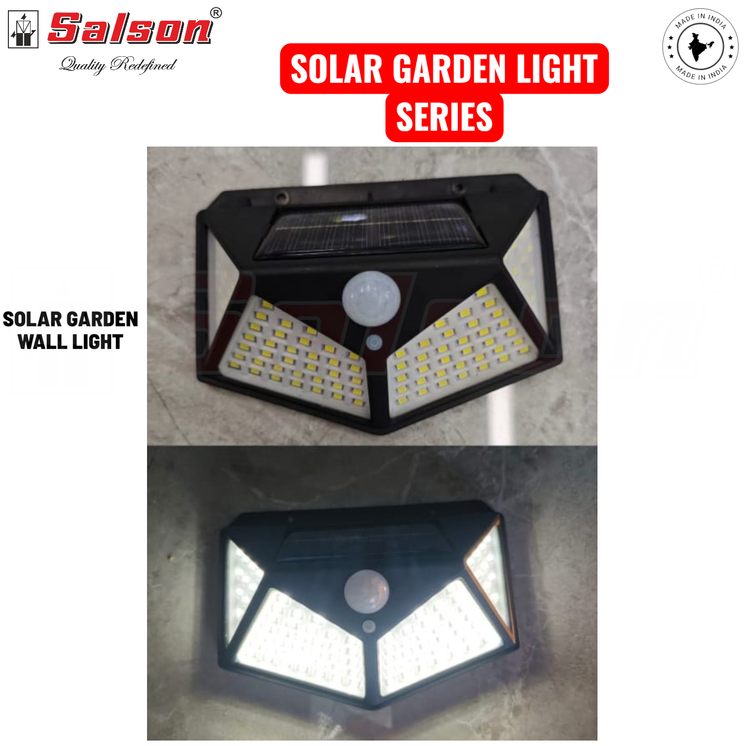 SE - SOLAR POWERED GARDEN WALL LIGHT CULT AUDIO