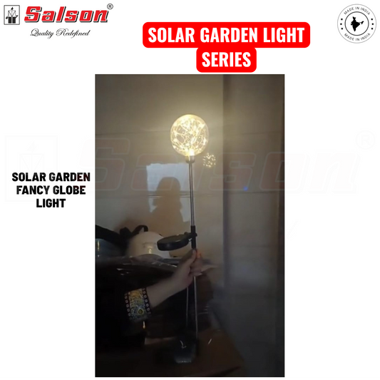 SE - SOLAR POWERED GARDEN FANCY GLOBE LIGHT CULT AUDIO